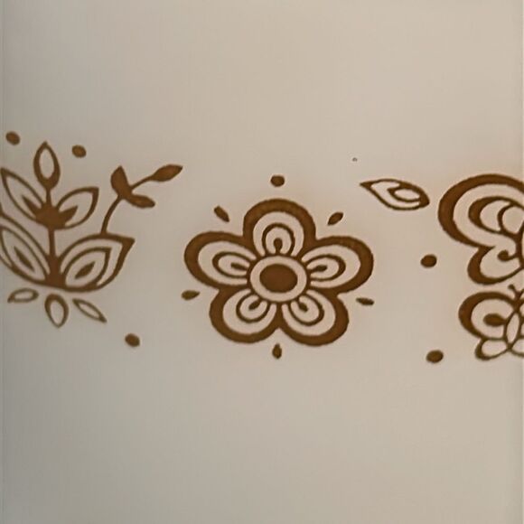 Vintage Pyrex #75 Butter Bowl Butterfly Gold Tub Dish No Lid Corning NY USA - Picture 7 of 8